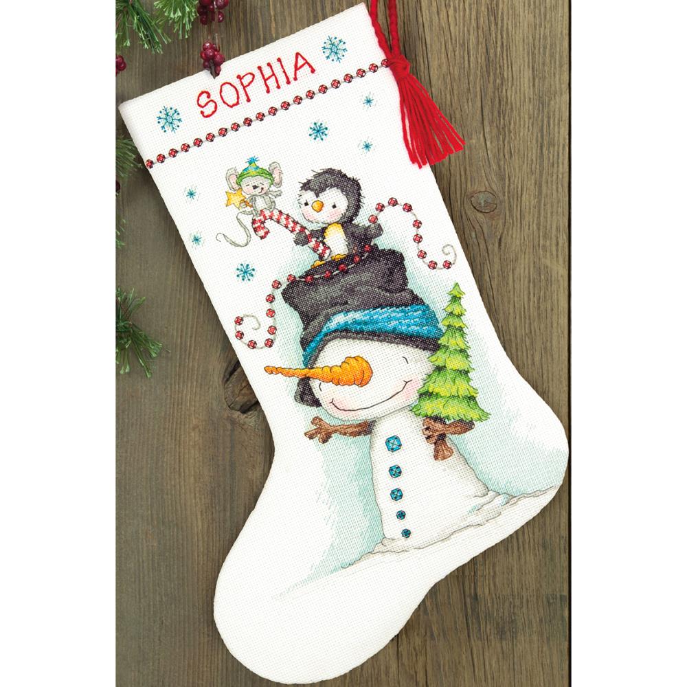 Stocking Jolly Trio Counted Cross Stitch Kit